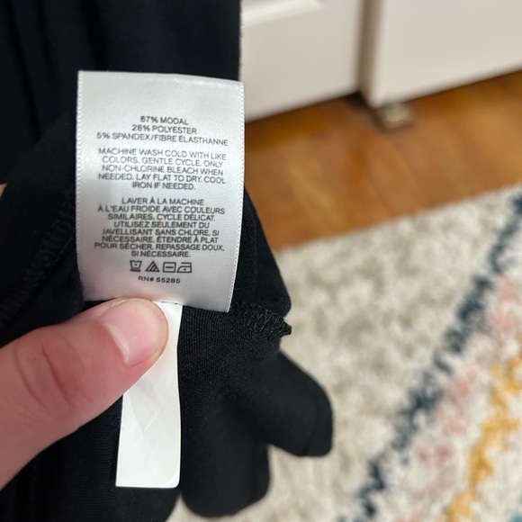 EXPRESS | one eleven black strappy spaghetti strap, flowy tank - Picture 6 of 6